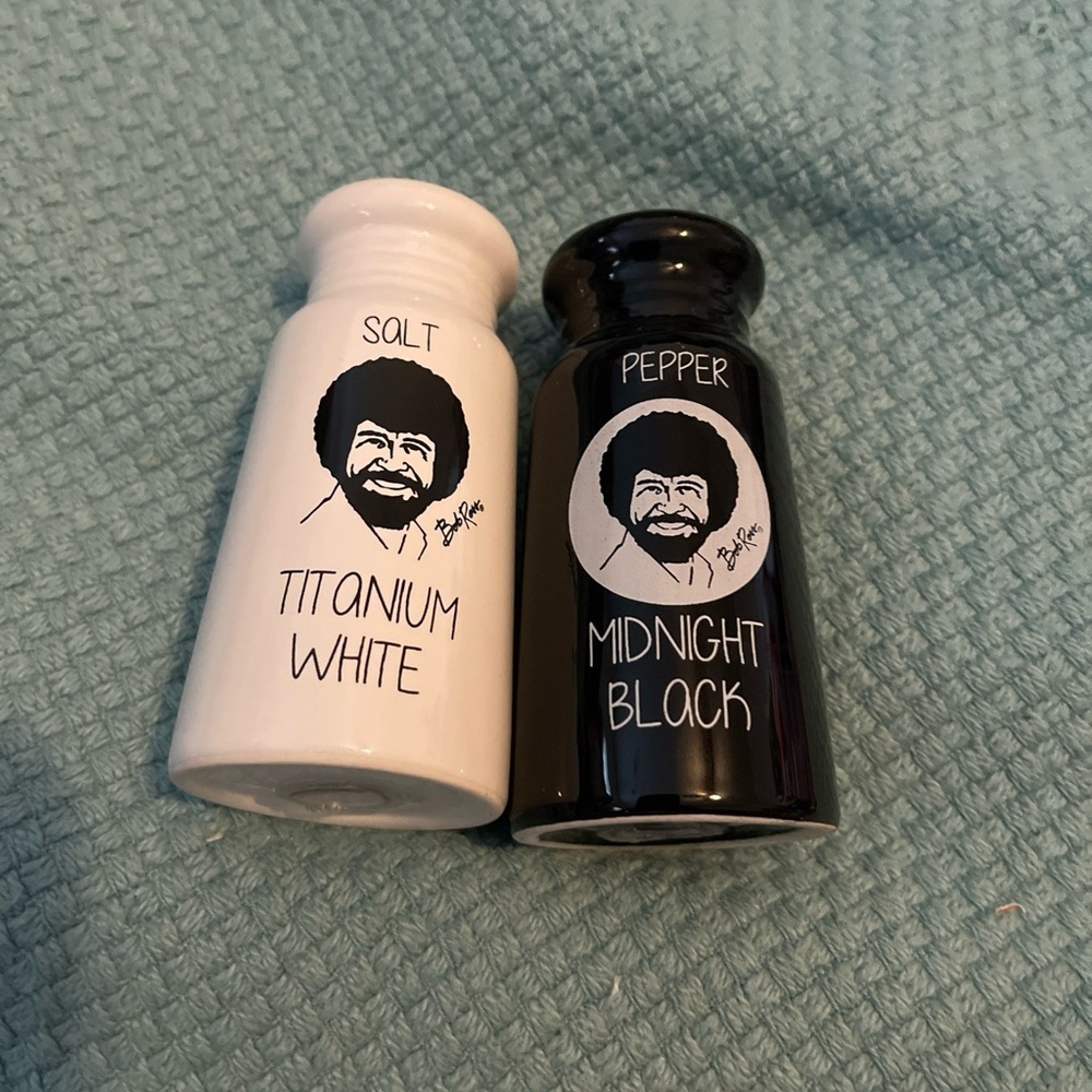 Salt and Pepper Shakers Bob Ross